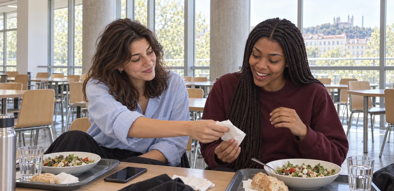 Lunch at the campus café